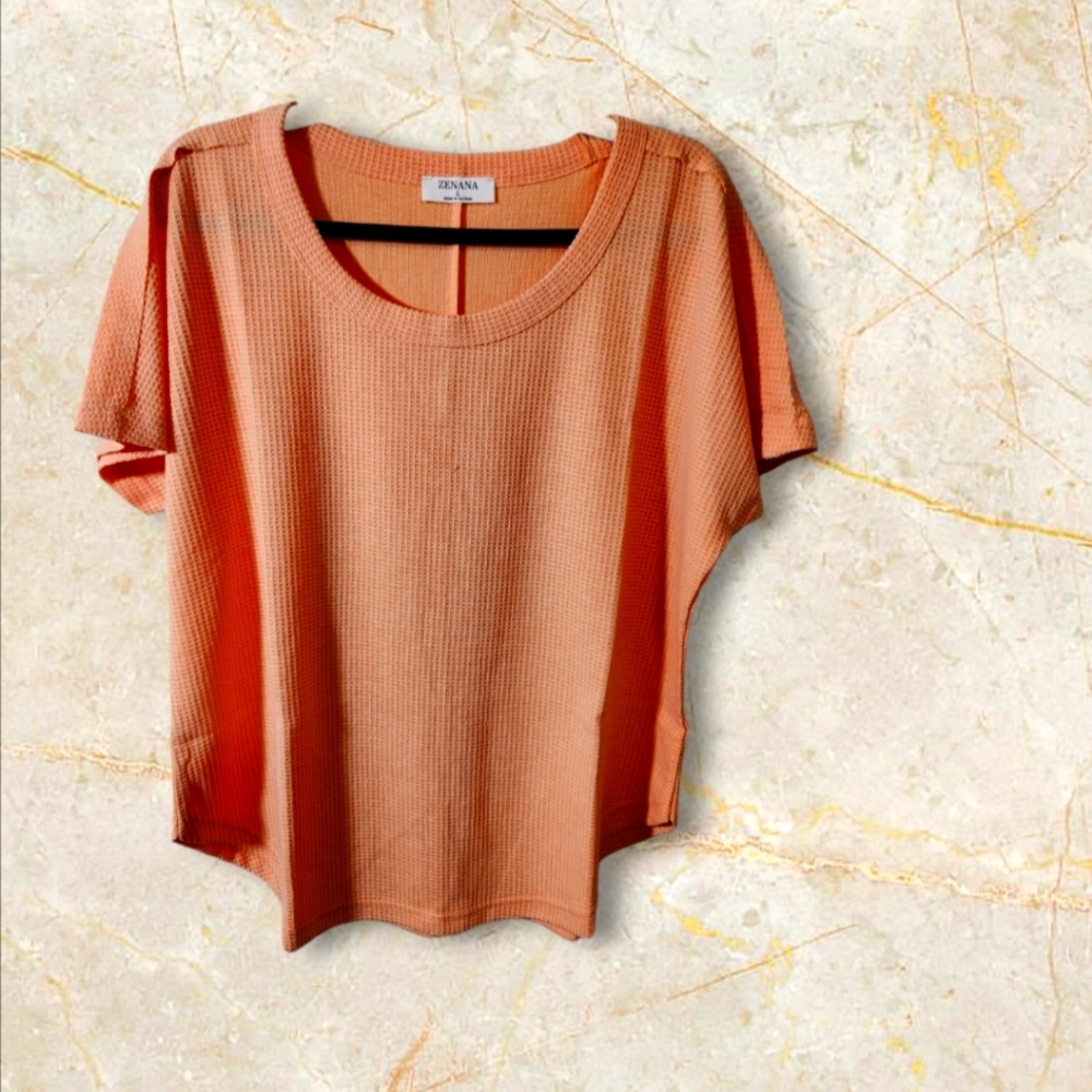 Zenana waffle Shirt